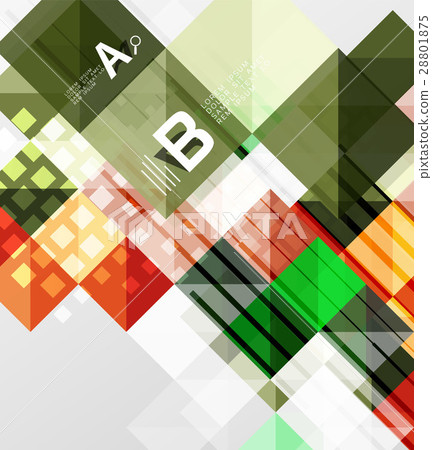 Modern geometrical abstract background, squares Modern geometrical abstract background, squares 28801875
