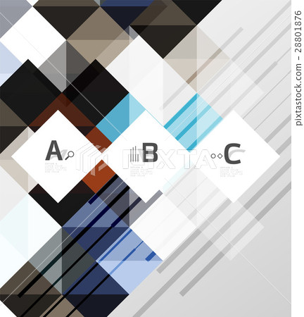 Square elements with infographics and options Square elements with infographics and options 28801876