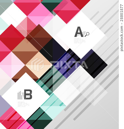Square elements with infographics and options Square elements with infographics and options 28801877