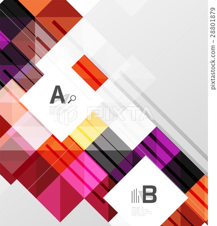 Modern geometrical abstract background, squares Modern geometrical abstract background, squares 28801879