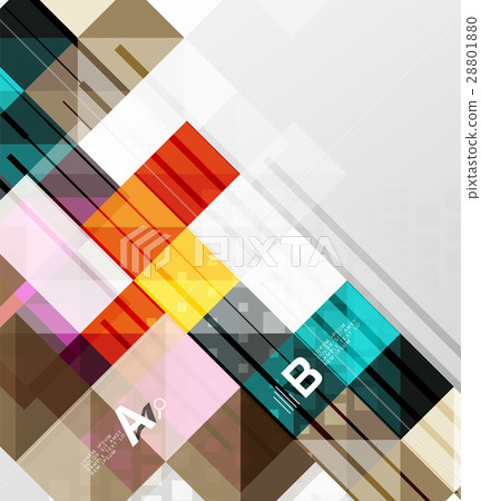 Modern geometrical abstract background, squares 28801880