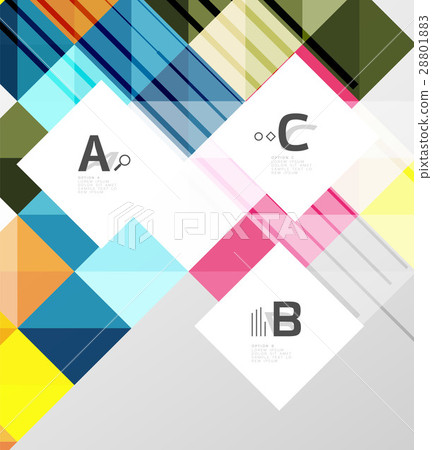 Modern geometrical abstract background, squares Modern geometrical abstract background, squares 28801883