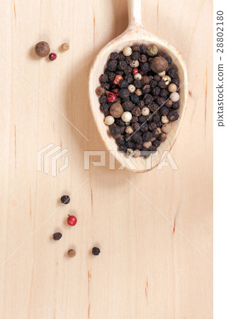 spices of different varieties of peppercorns in spices of different varieties of peppercorns in 28802180