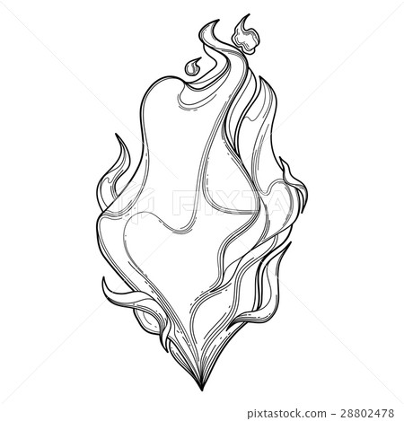 Abstract graphic fire 28802478