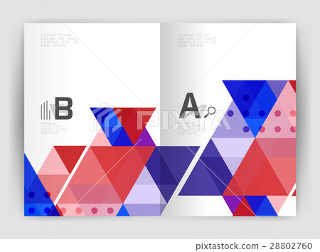 Vector triangle print template 28802760