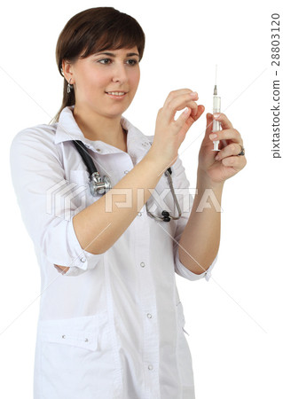 Smiling doctor isolated on white background Smiling doctor isolated on white background 28803120