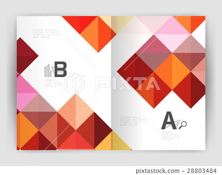 Modern minimalistic geometrical square business Modern minimalistic geometrical square business 28803484