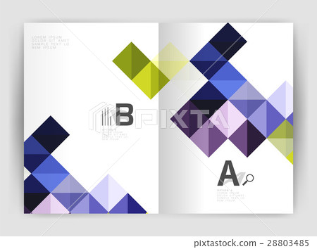 Modern minimalistic geometrical square business 28803485