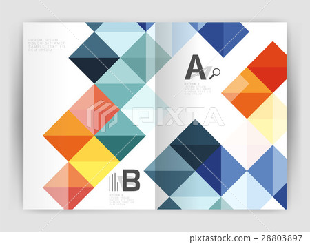 Vector square minimalistic abstract background 28803897