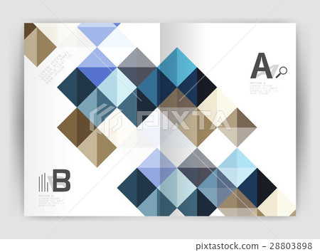 Vector square leaflet, business a4 print template 28803898