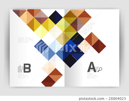 Vector square template background Vector square template background 28804023
