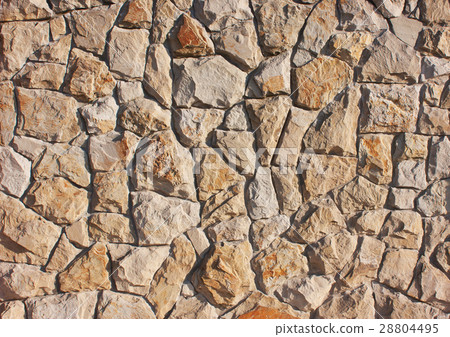 Background of brown, red stones, concrete Background of brown, red stones, concrete 28804495