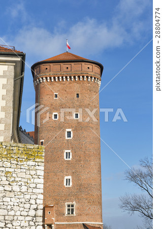 Wawel Royal castle Senator tower in Krakow, Poland Wawel Royal castle Senator tower in Krakow, Poland 28804774