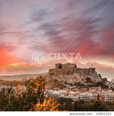 Parthenon temple on the Athenian Acropolis, Greece Parthenon temple on the Athenian Acropolis, Greece 28805181