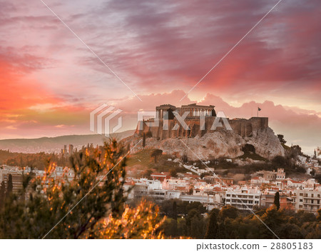 Parthenon temple on the Athenian Acropolis, Greece Parthenon temple on the Athenian Acropolis, Greece 28805183