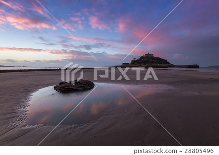Beach in Front of St Michael's Mount 28805496