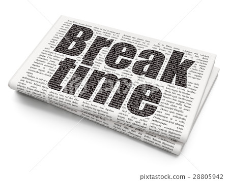 Timeline concept: Break Time on Newspaper Timeline concept: Break Time on Newspaper 28805942