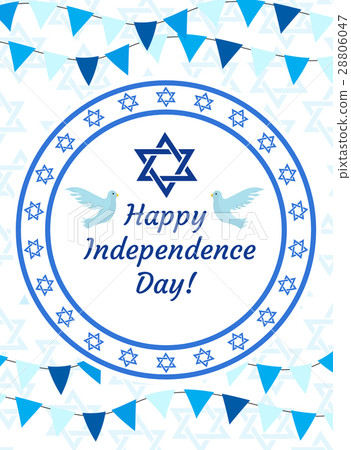 Happy Israel Independence Day greeting card 28806047