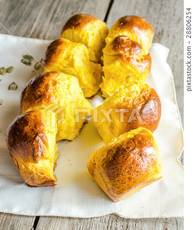 Pumpkin Brioche (french bread) 28806254