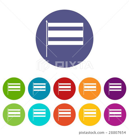 Flag set icons 28807654