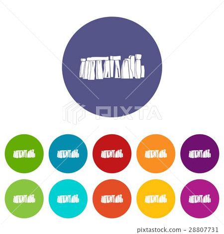 Stonehenge set icons 28807731
