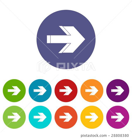 Arrow set icons 28808380