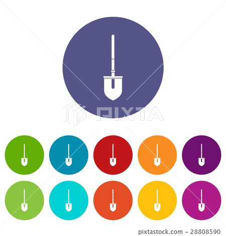 Shovel set icons Shovel set icons 28808590