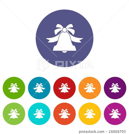 Bell set icons Bell set icons 28808705