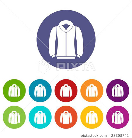 Sweatshirt set icons Sweatshirt set icons 28808741