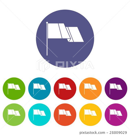 Flag set icons 28809029