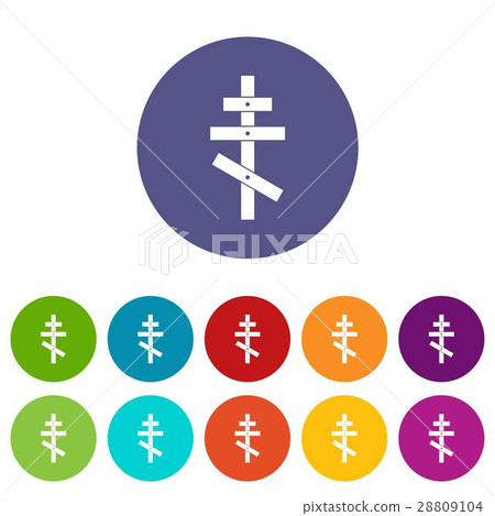 Orthodox cross set icons 28809104