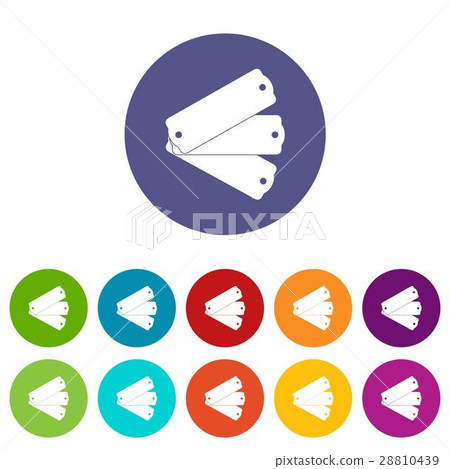 Three tags set icons - Stock Illustration [28810439] - PIXTA