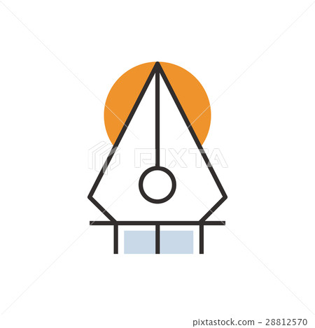 line style Orange pen tool icon - Stock Illustration [28812570] - PIXTA