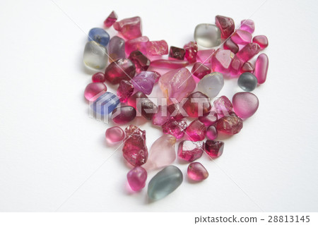 spinel gemstones on white background 28813145
