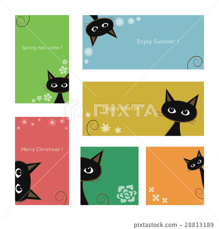 Feline card set 28813189
