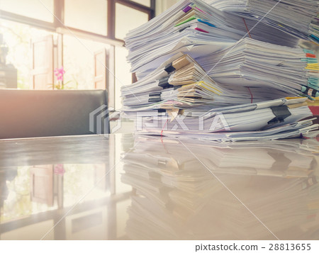 Business Concept, Pile of unfinished documents  28813655