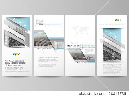 Flyers set, modern banners. Business templates 28813786