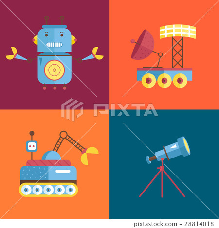 Space Cartoon Vector Icons Collection Space Cartoon Vector Icons Collection 28814018