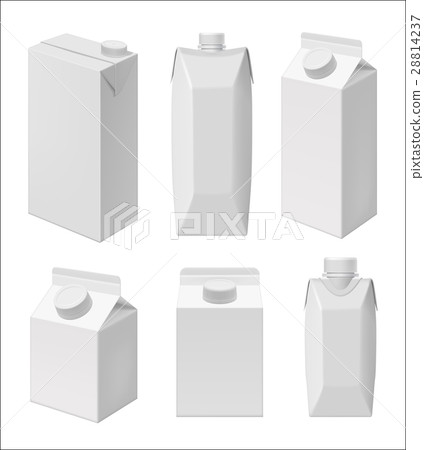 Juice and milk blank packaging template 28814237