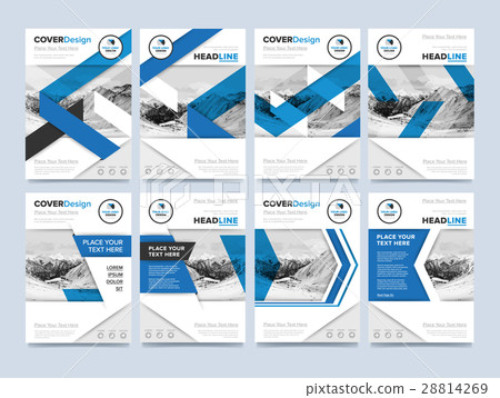 Gold annual report brochure design template raster 28814269