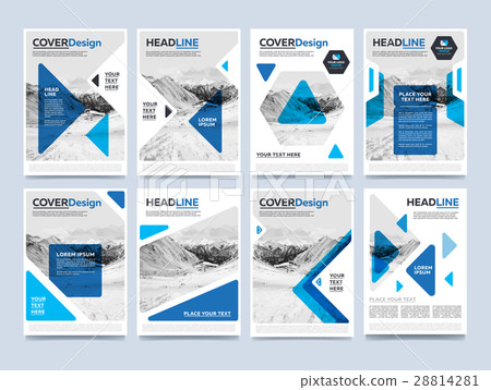 Gold annual report brochure design template raster 28814281