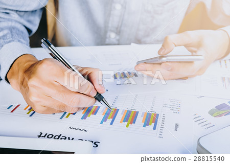 Business man hand working Business man hand working 28815540