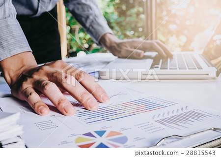 Business man hand working 28815543