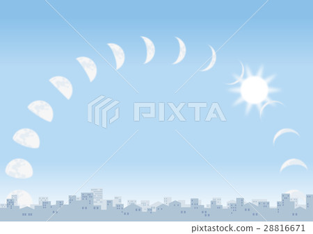 Afternoon moon 28816671