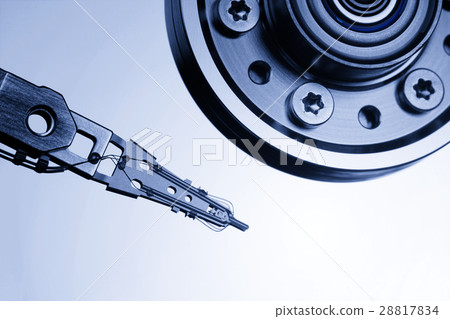 Hard drive interior fragment Hard drive interior fragment 28817834