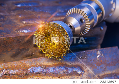 wire brush for mechanical cleaning of metal 28818697