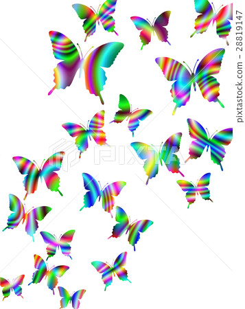 A group of butterflies flying up A group of butterflies flying up 28819147