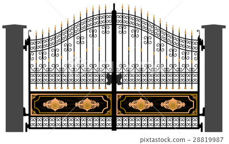 gate silhouette vector 28819987