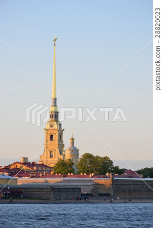 Peter and Paul fortress and river Neva in the 28820023