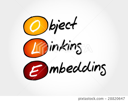 OLE Object Linking and Embedding - Stock Illustration [28820647] - PIXTA